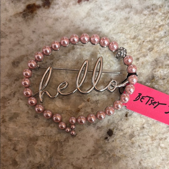 Betsey Johnson Pink Beaded 'Hello' Bracelet - Picture 8 of 8